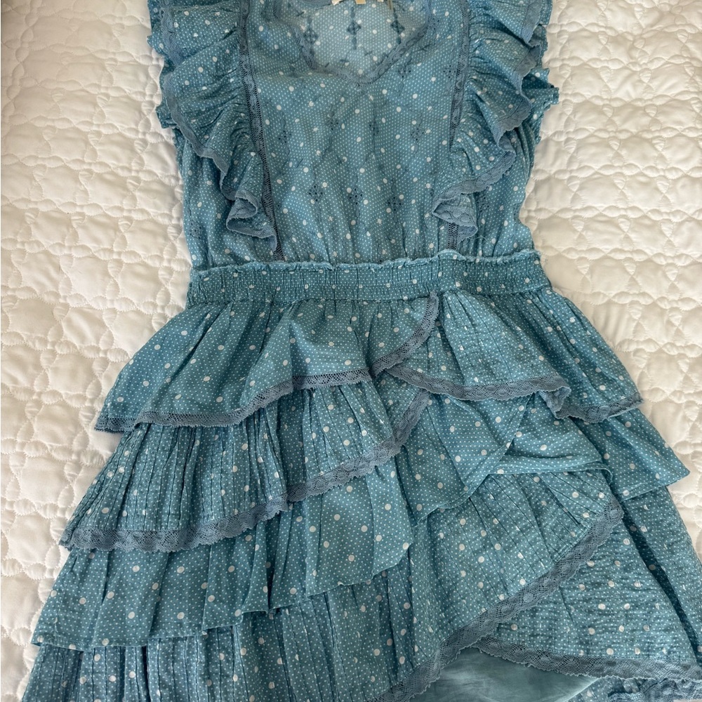 Loveshack Fancy Corelli Ruffle Mini Dress - Picture 3 of 3